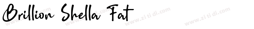 Brillion Shella Fat字体转换